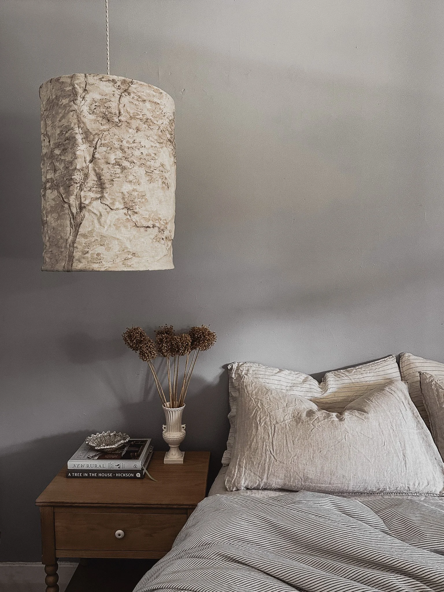 Pendant light above bed deals